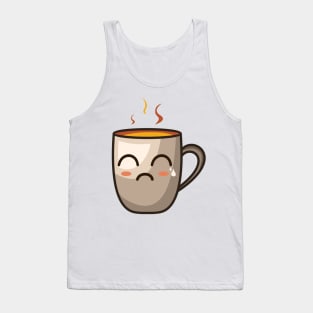 sad emoji coffe Tank Top